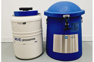 MVE CryoShipper 8.5升容器，帶ShipsLog 3溫度，帶數(shù)據(jù)記錄器